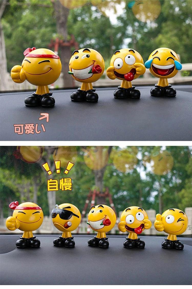 Car decoration, 10 colors to choose from, cute expression, resin, car interior decoration, popular interior, gift, present, car accessory, cute, won't fall over, car interior decoration, durable, interesting