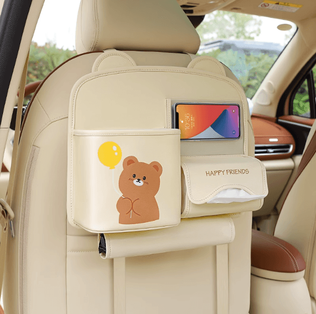Car seat back pocket | Excellent storage capacity, you can easily store all the small items scattered around the car!