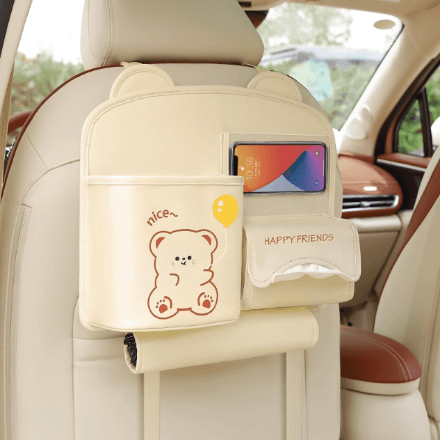 Car seat back pocket | Excellent storage capacity, you can easily store all the small items scattered around the car!