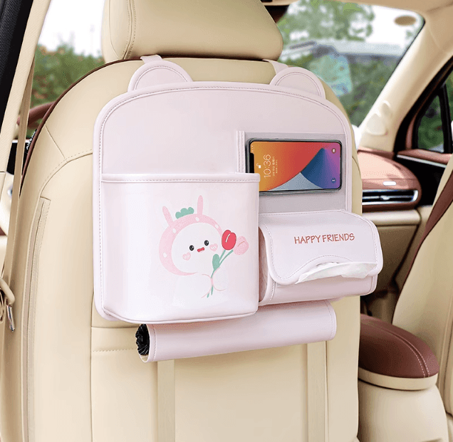 Car seat back pocket | Excellent storage capacity, you can easily store all the small items scattered around the car!