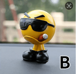 Car decoration, 10 colors to choose from, cute expression, resin, car interior decoration, popular interior, gift, present, car accessory, cute, won't fall over, car interior decoration, durable, interesting