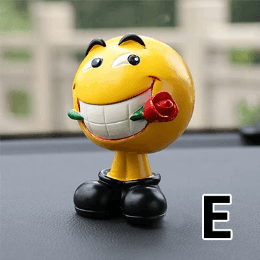 Car decoration, 10 colors to choose from, cute expression, resin, car interior decoration, popular interior, gift, present, car accessory, cute, won't fall over, car interior decoration, durable, interesting