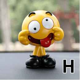 Car decoration, 10 colors to choose from, cute expression, resin, car interior decoration, popular interior, gift, present, car accessory, cute, won't fall over, car interior decoration, durable, interesting