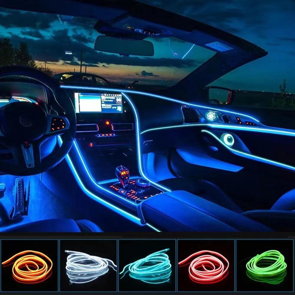 Ambient light in car LED car atmosphere light bar 5M+USB port plugged in to light up No flashing