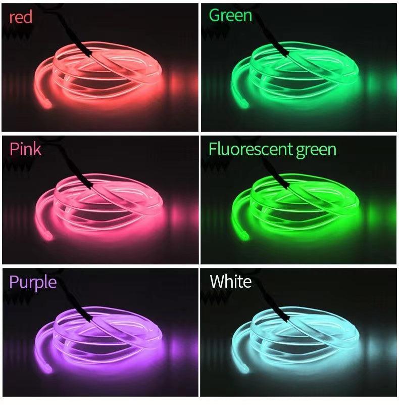 Ambient light in car LED car atmosphere light bar 5M+USB port plugged in to light up No flashing