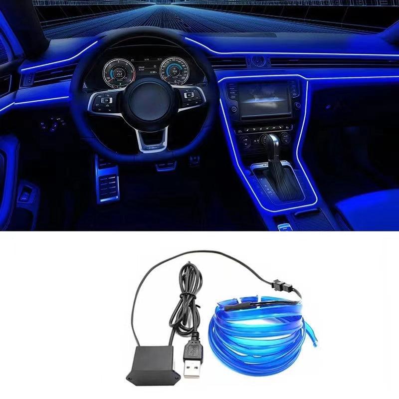 Ambient light in car LED car atmosphere light bar 5M+USB port plugged in to light up No flashing