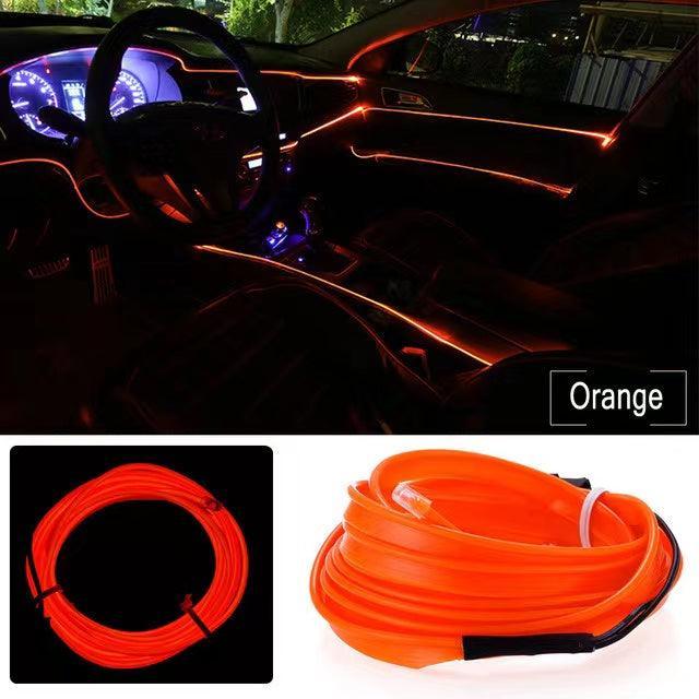 Ambient light in car LED car atmosphere light bar 5M+USB port plugged in to light up No flashing