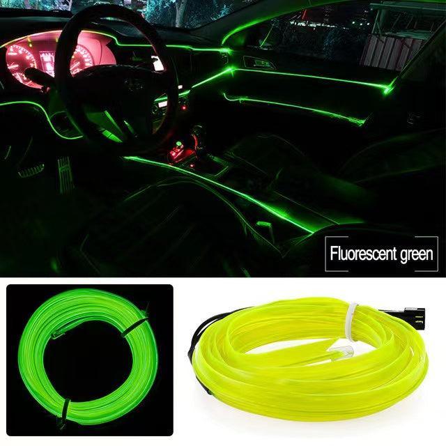 Ambient light in car LED car atmosphere light bar 5M+USB port plugged in to light up No flashing