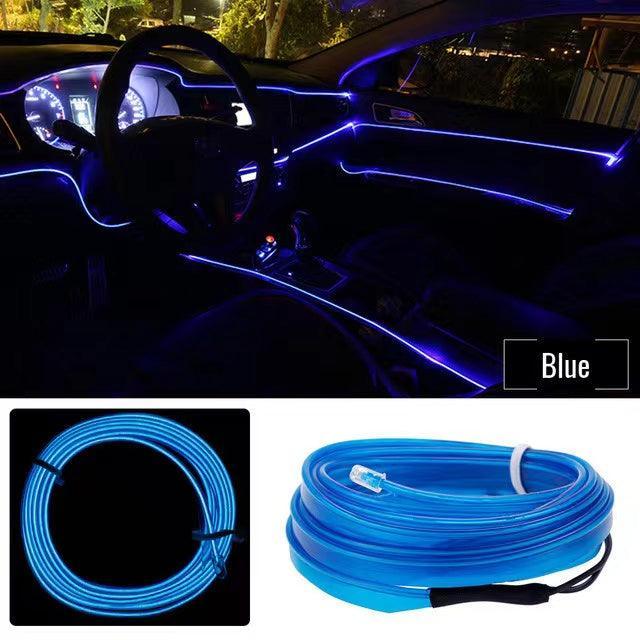 Ambient light in car LED car atmosphere light bar 5M+USB port plugged in to light up No flashing