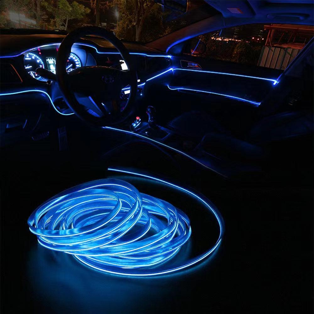 Ambient light in car LED car atmosphere light bar 5M+USB port plugged in to light up No flashing