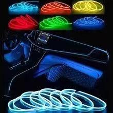 Ambient light in car LED car atmosphere light bar 5M+USB port plugged in to light up No flashing