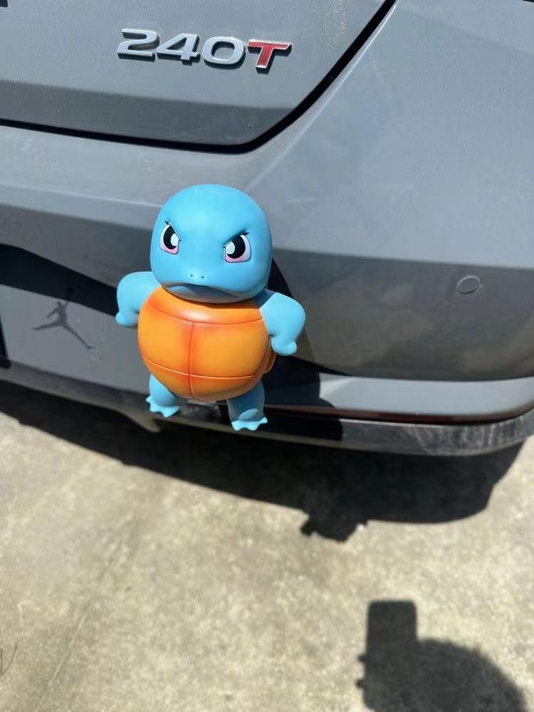 Car decoration, 17cm tall, cute Squirtle creative car decoration, roof Squirtle tail doll pendant