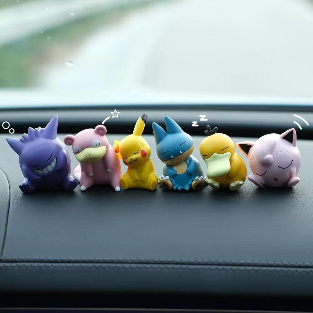 Car decoration. Pokemon GO cartoon figure car ornament car doll cute car center console decoration