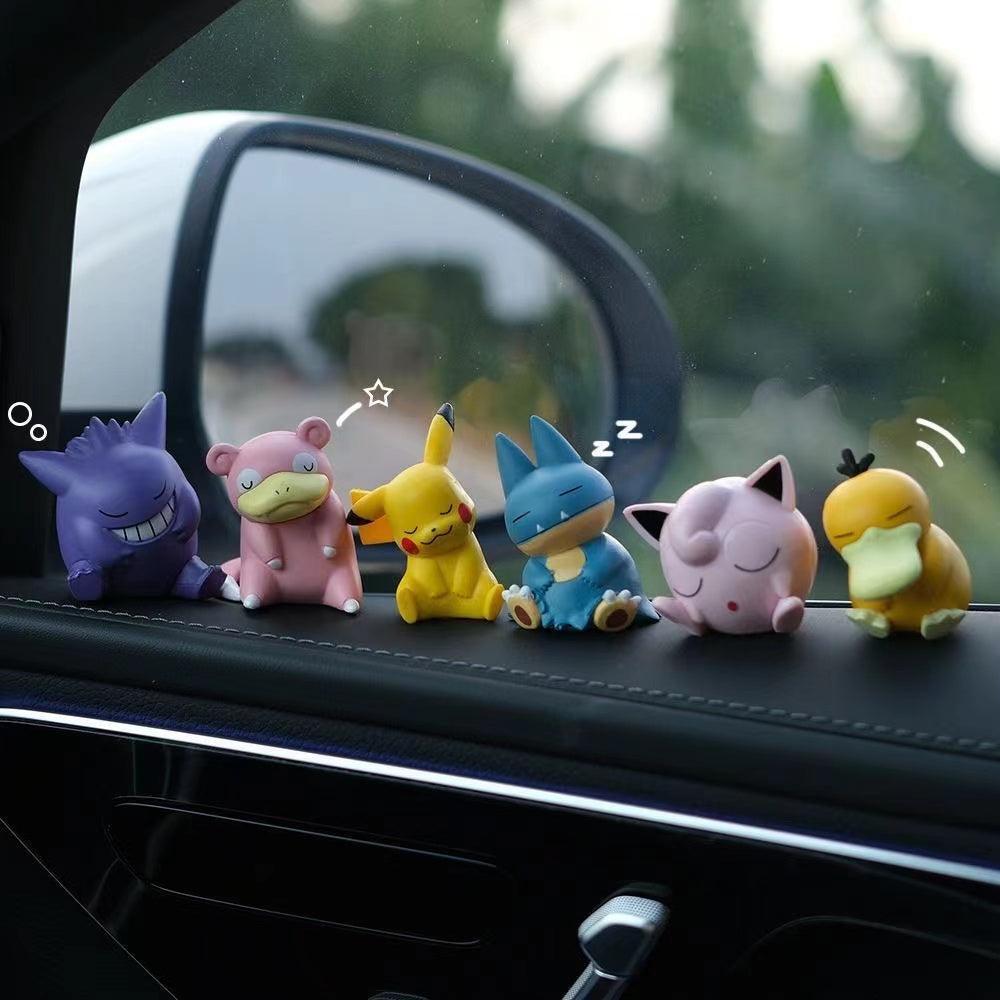 Car decoration. Pokemon GO cartoon figure car ornament car doll cute car center console decoration