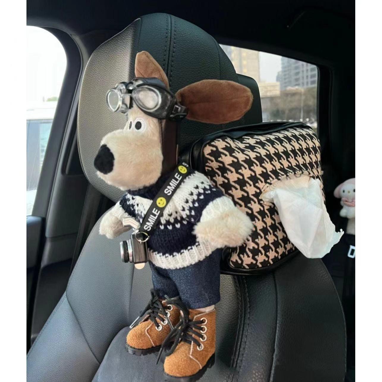 Car tissue box hanging car interior accessories armrest box paper box