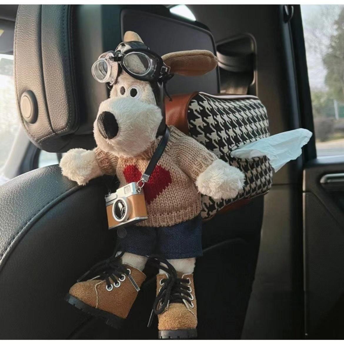 Car tissue box hanging car interior accessories armrest box paper box