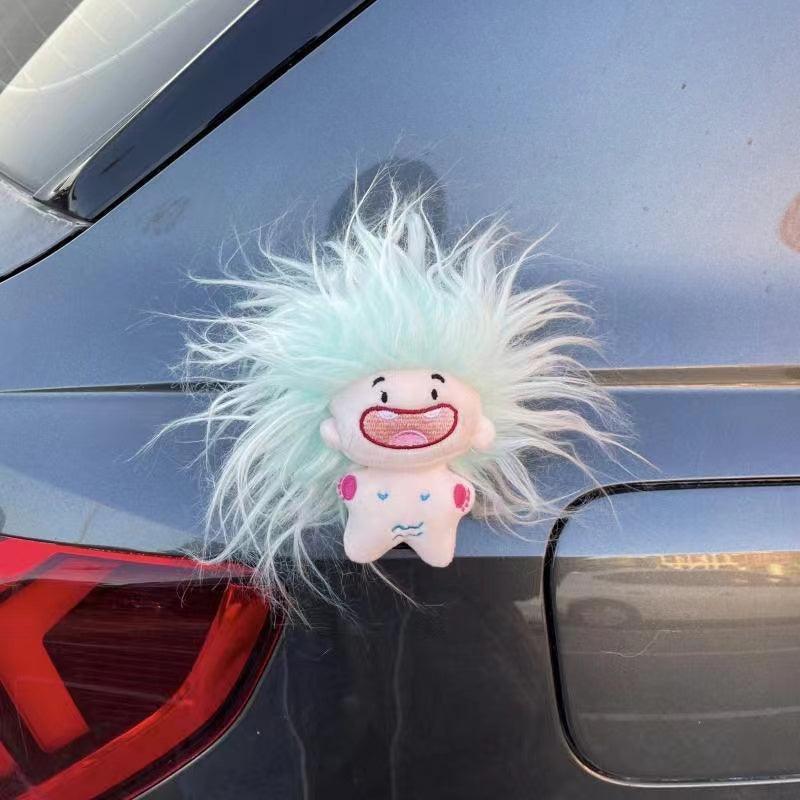 Car pendant, exterior doll trailer, tail doll, trunk decoration, zodiac, cotton doll, electric car
