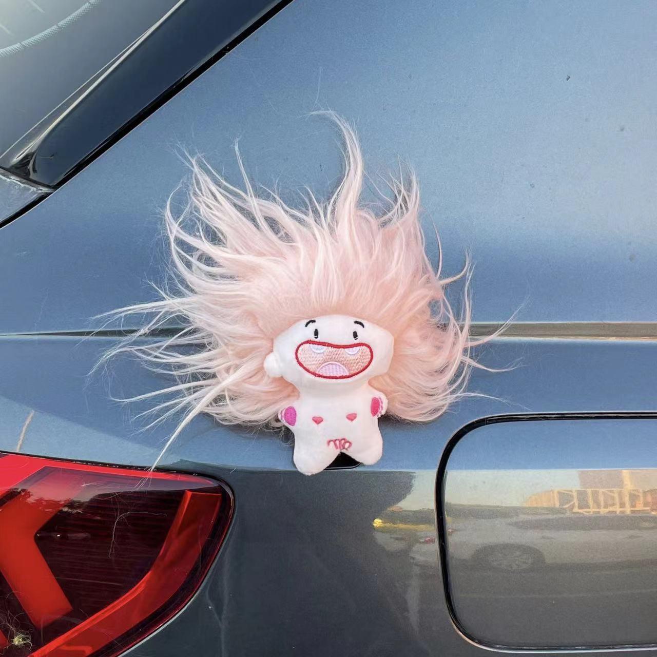 Car pendant, exterior doll trailer, tail doll, trunk decoration, zodiac, cotton doll, electric car