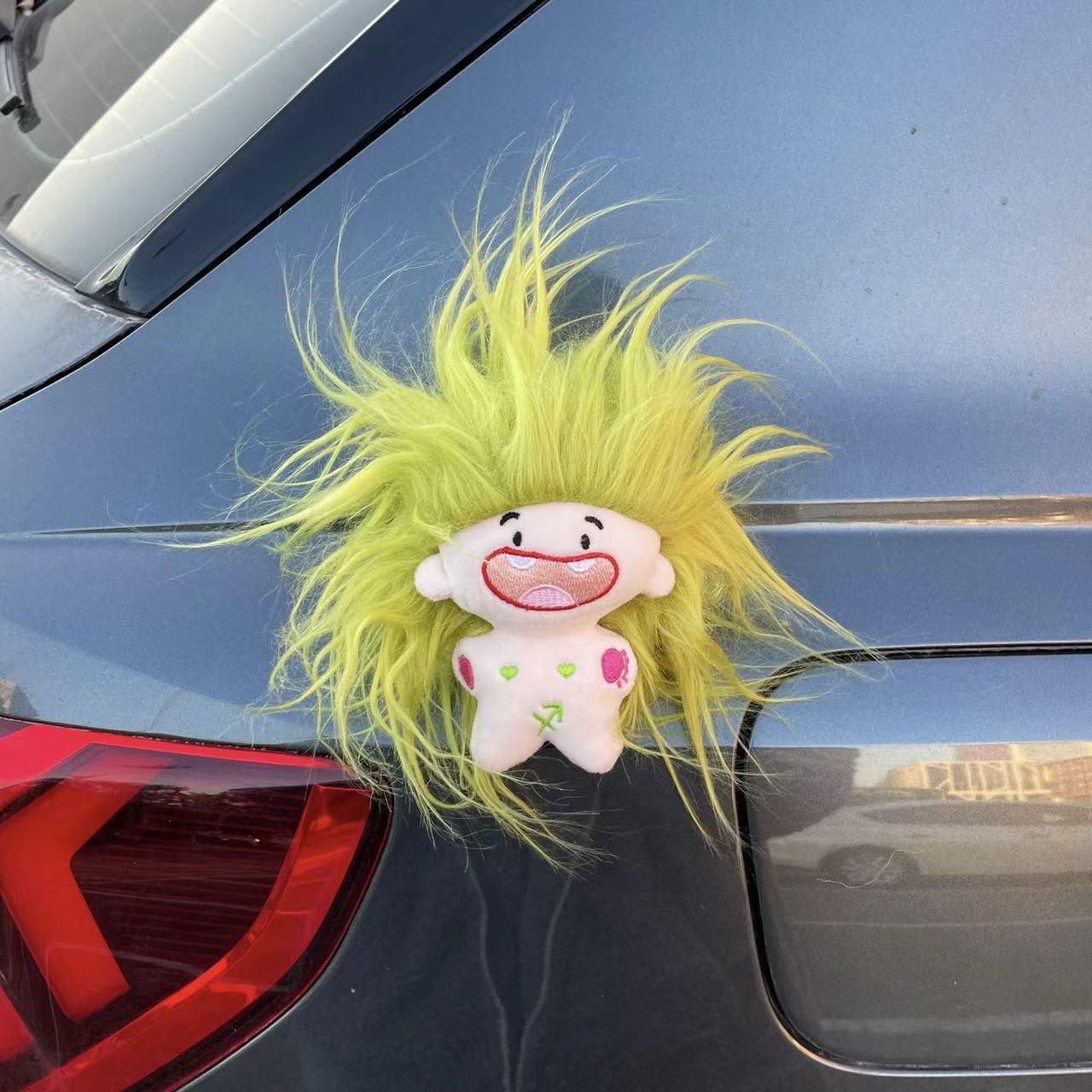 Car pendant, exterior doll trailer, tail doll, trunk decoration, zodiac, cotton doll, electric car