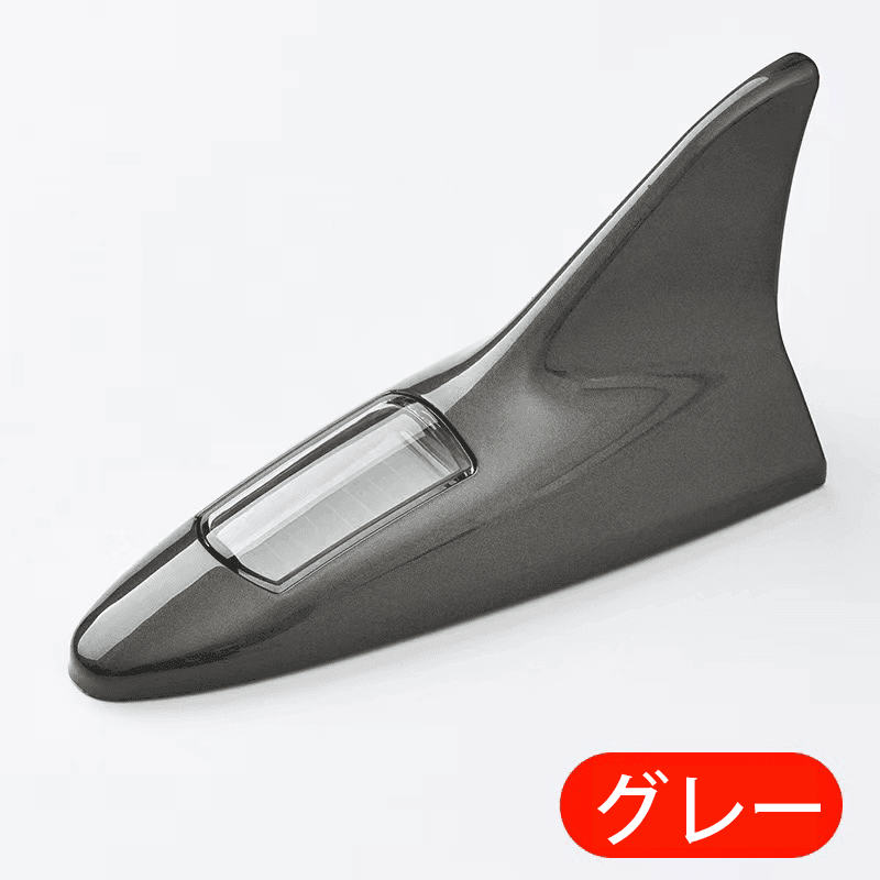 Car shark fin antenna Solar rear collision prevention light Rear wing Roof wing decorative light LED flashing warning light