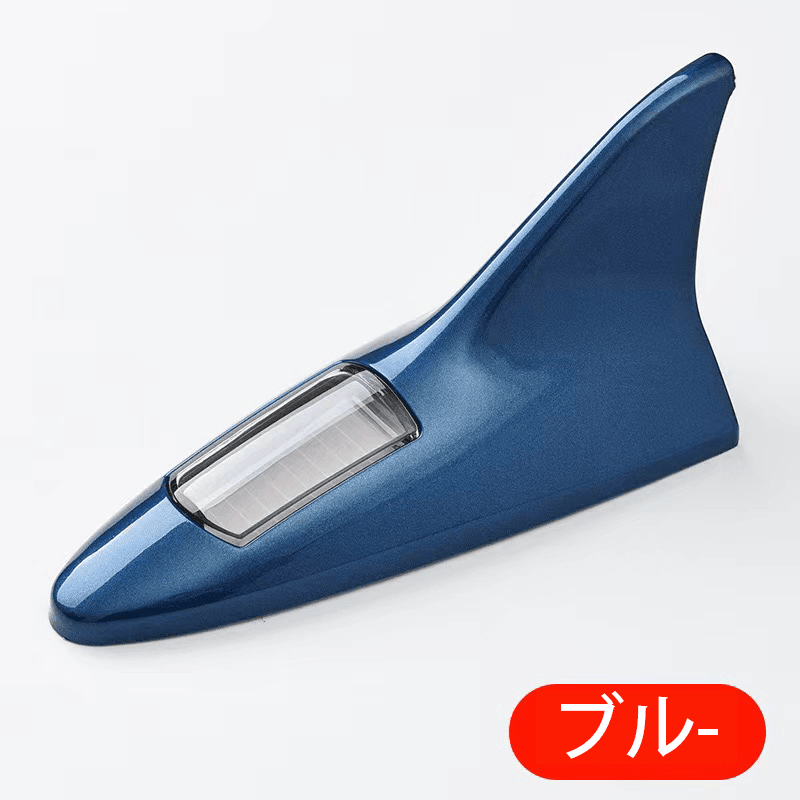 Car shark fin antenna Solar rear collision prevention light Rear wing Roof wing decorative light LED flashing warning light