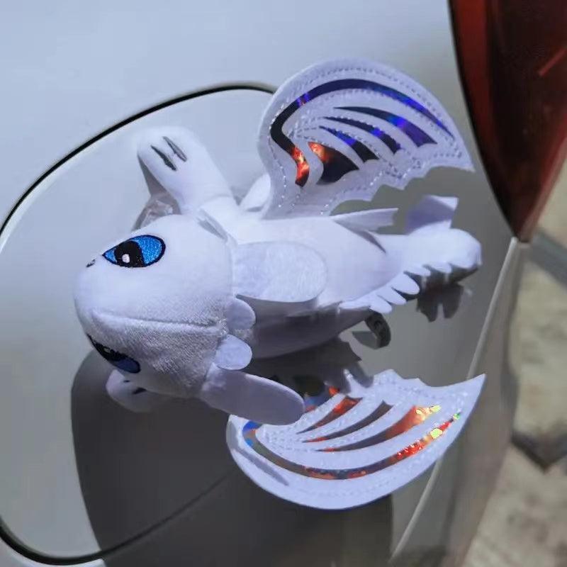 Helmet car suction doll motorcycle motorcycle ski decoration doll wings can move flying dragon