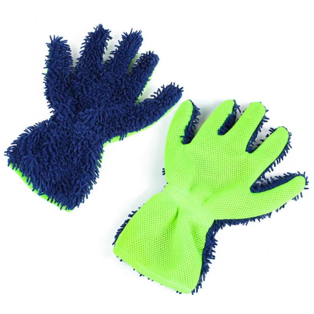 Cleaning, car wash, gloves, microfiber gloves, 5-finger type gloves | car wash supplies, car wash goods, car supplies