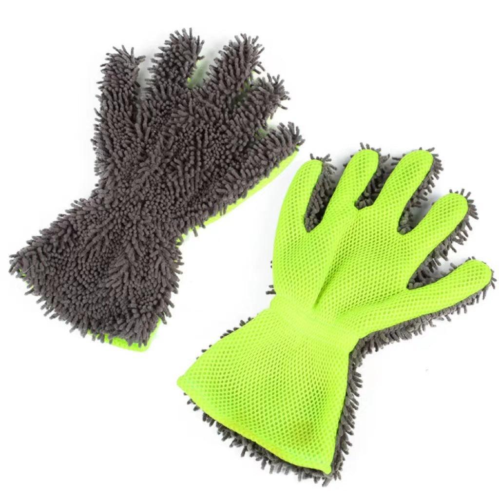 Cleaning, car wash, gloves, microfiber gloves, 5-finger type gloves | car wash supplies, car wash goods, car supplies