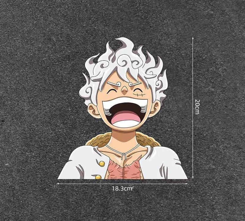 Car Sticker Scratch Cover Cover Sticker One Piece Luffy 5 Gear Waterproof Car Sticker Motorcycle Electric Car Personalized Sticker