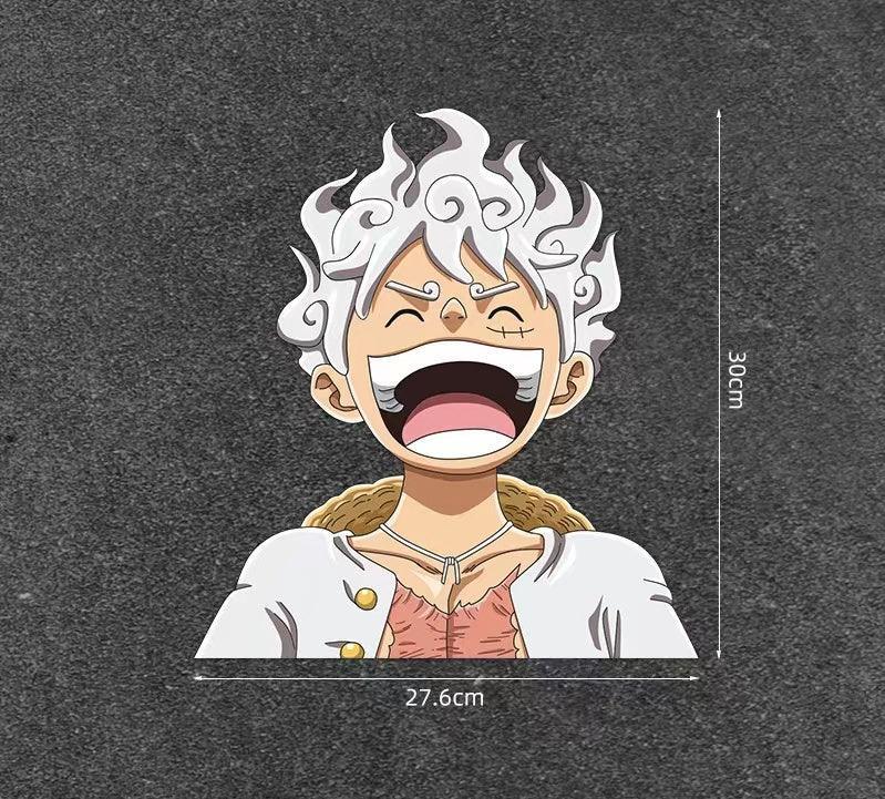 Car Sticker Scratch Cover Cover Sticker One Piece Luffy 5 Gear Waterproof Car Sticker Motorcycle Electric Car Personalized Sticker