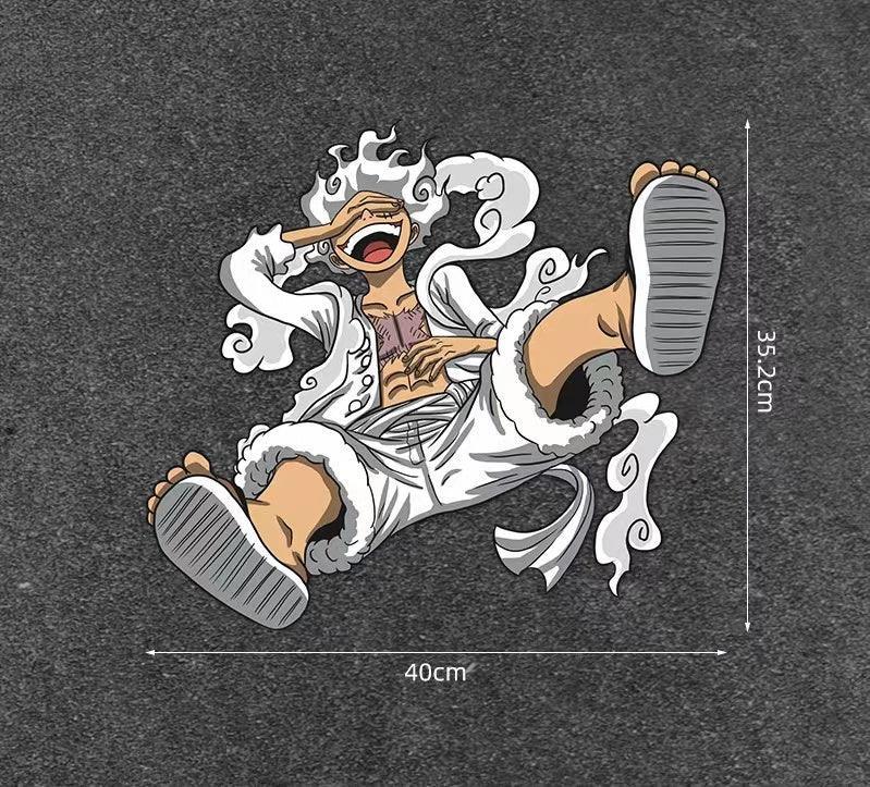 Car Sticker Scratch Cover Cover Sticker One Piece Luffy 5 Gear Waterproof Car Sticker Motorcycle Electric Car Personalized Sticker