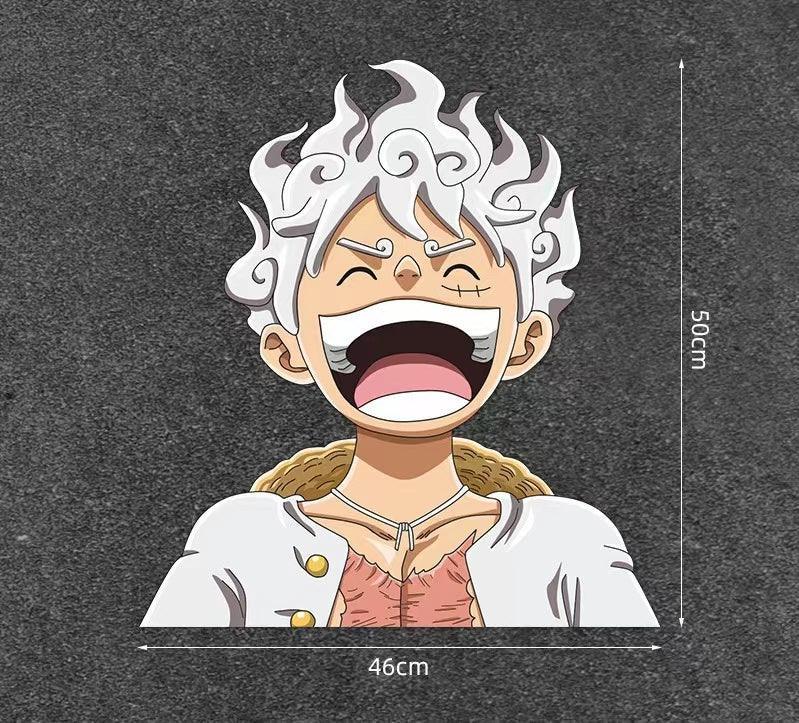 Car Sticker Scratch Cover Cover Sticker One Piece Luffy 5 Gear Waterproof Car Sticker Motorcycle Electric Car Personalized Sticker