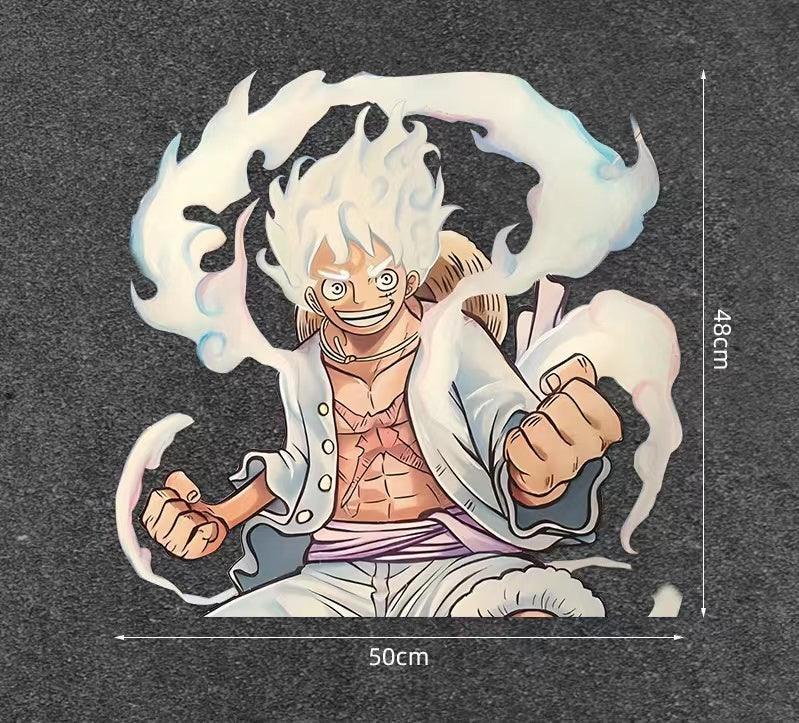 Car Sticker Scratch Cover Cover Sticker One Piece Luffy 5 Gear Waterproof Car Sticker Motorcycle Electric Car Personalized Sticker