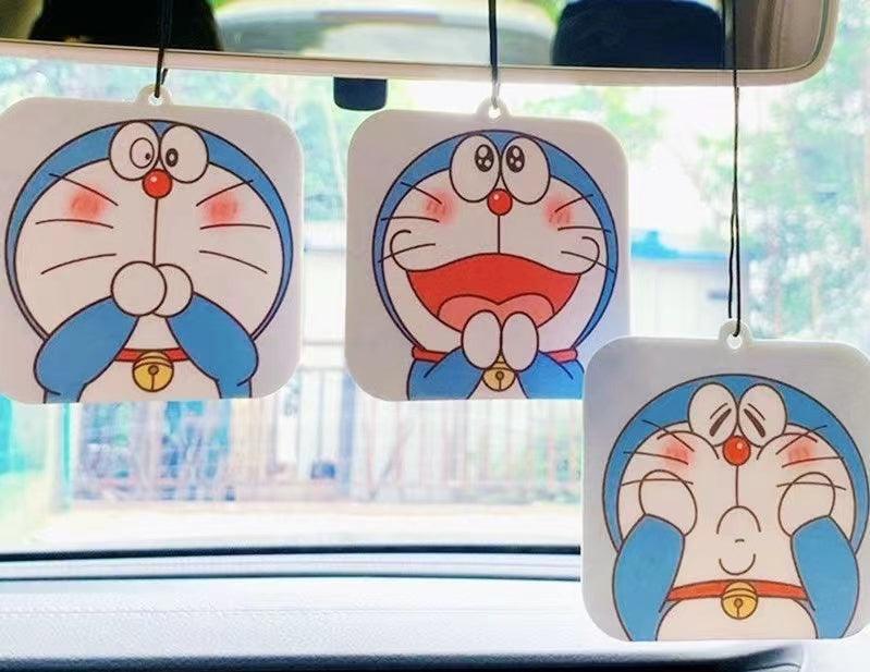 Car aroma tablets, pack of 8, Doraemon car fragrance tablets, hanging perfume tablets, car perfume