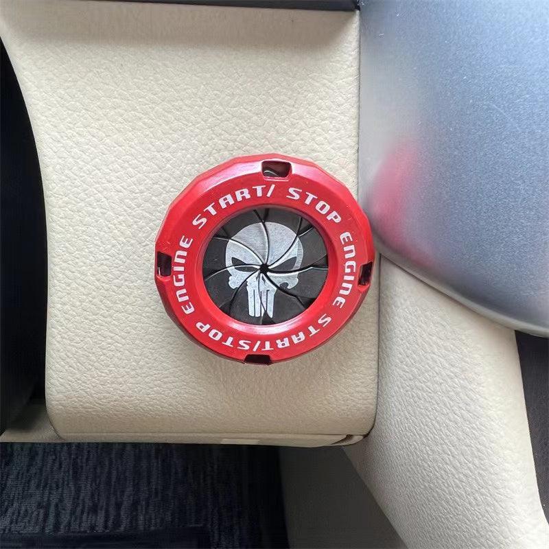 Car Modification One Touch Start Button Ignition Switch Rotation Protective Cover Motorcycle Start Ring Decoration
