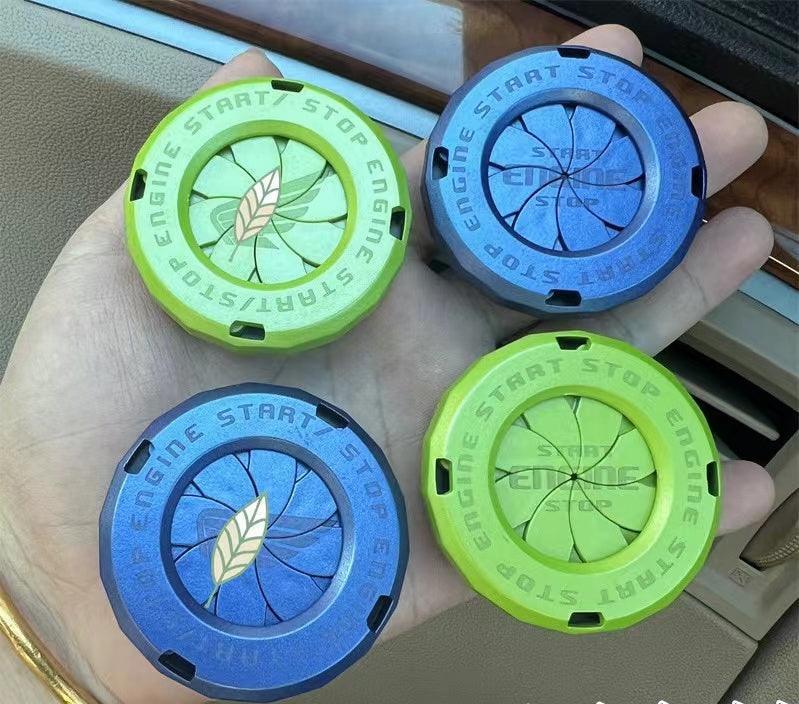 Car Modification One Touch Start Button Ignition Switch Rotation Protective Cover Motorcycle Start Ring Decoration