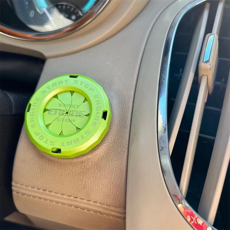 Car Modification One Touch Start Button Ignition Switch Rotation Protective Cover Motorcycle Start Ring Decoration