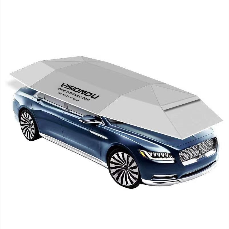 Car Parasol Automatic Canopy Car Clothing Mobile Car Shed Shade Sunscreen Car Sunshade Umbrella Outdoor Car Roof Anti-Ice Canopy Automatic Car Clothing Parasol Car Hood