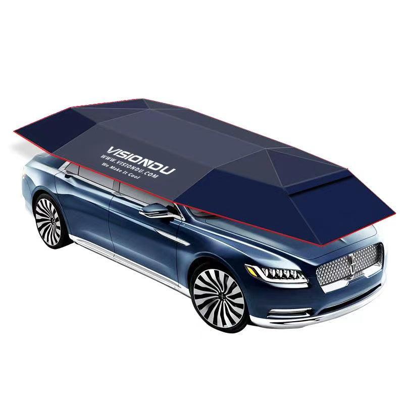 Car Parasol Automatic Canopy Car Clothing Mobile Car Shed Shade Sunscreen Car Sunshade Umbrella Outdoor Car Roof Anti-Ice Canopy Automatic Car Clothing Parasol Car Hood