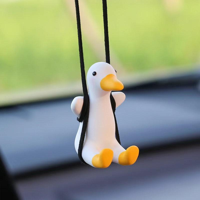 Rearview mirror accessories | Cute duck car interior decoration - add vitality and temperament to your car!