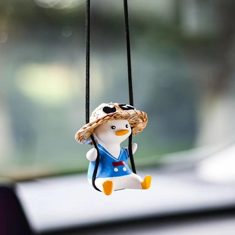 Rearview mirror accessories | Cute duck car interior decoration - add vitality and temperament to your car!