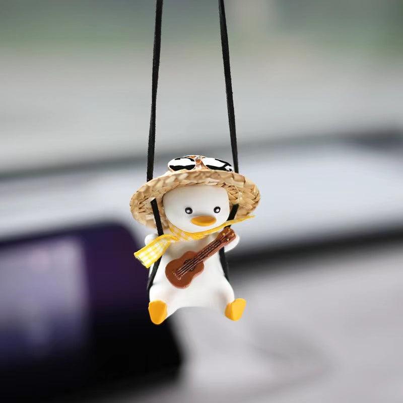 Rearview mirror accessories | Cute duck car interior decoration - add vitality and temperament to your car!