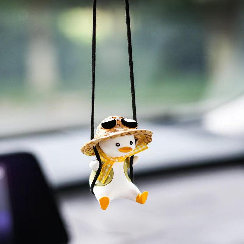Rearview mirror accessories | Cute duck car interior decoration - add vitality and temperament to your car!