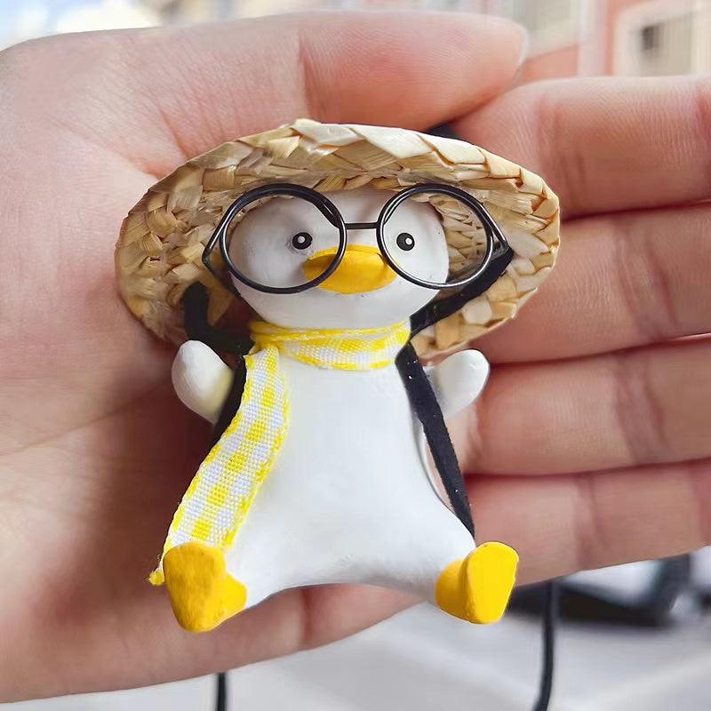 Rearview mirror accessories | Cute duck car interior decoration - add vitality and temperament to your car!