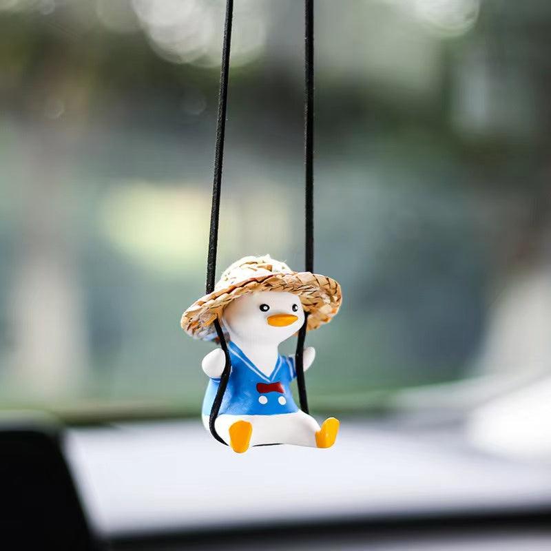 Rearview mirror accessories | Cute duck car interior decoration - add vitality and temperament to your car!