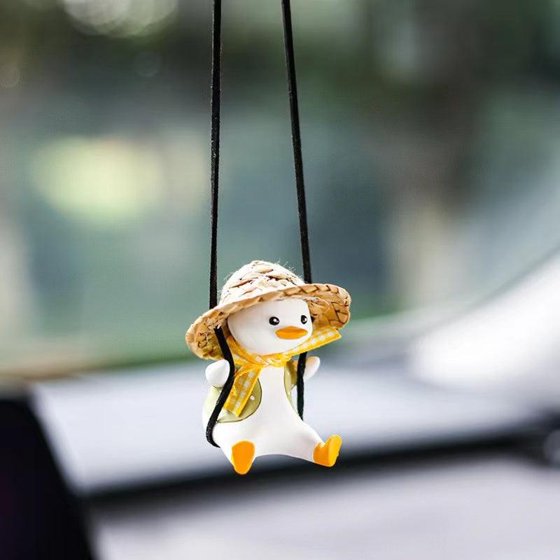 Rearview mirror accessories | Cute duck car interior decoration - add vitality and temperament to your car!