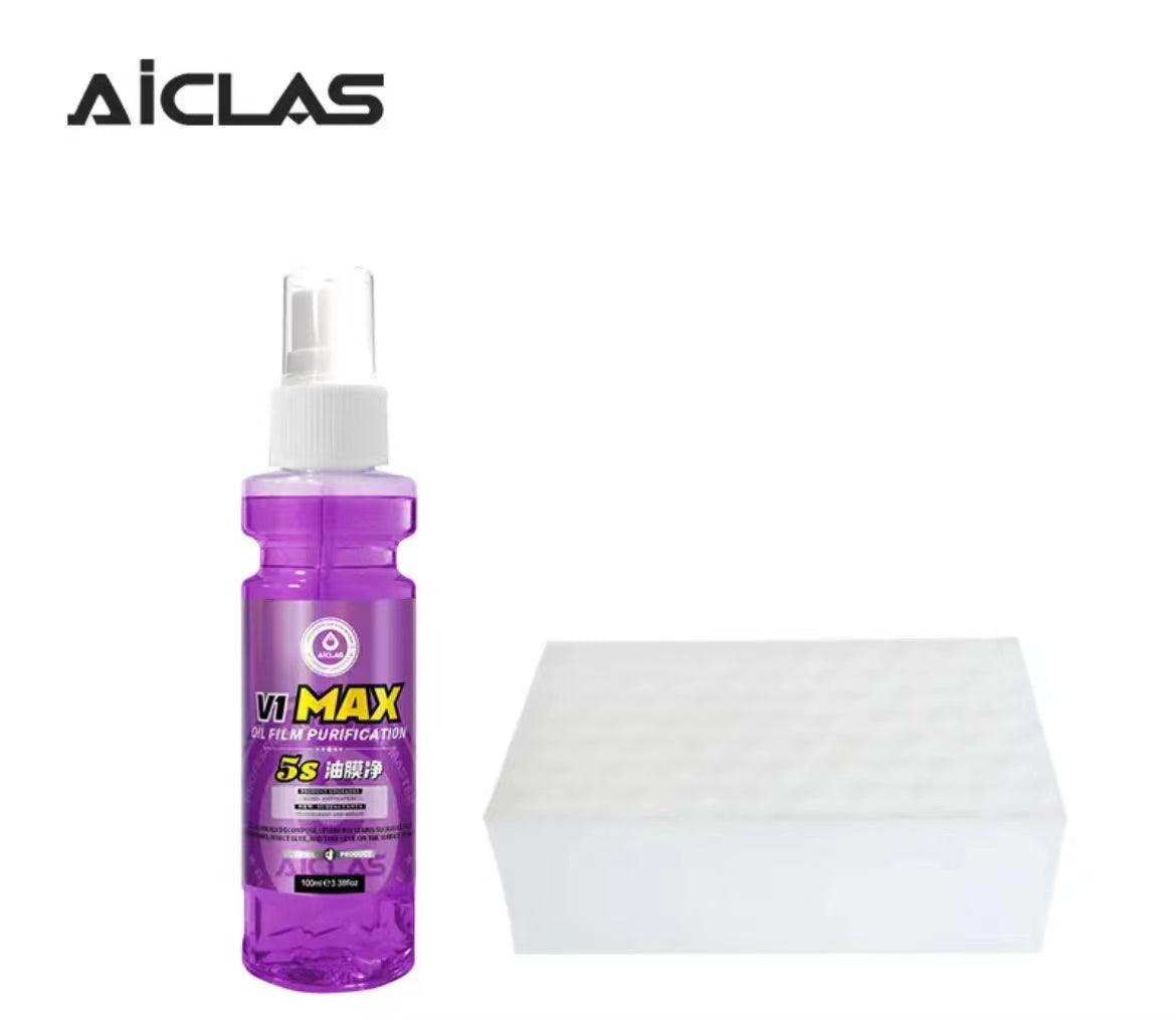 Car glass oil film remover front windshield oil film water stain prevention agent powerfully removes