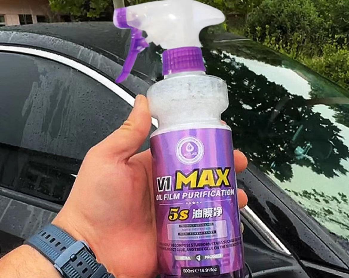 Car glass oil film remover front windshield oil film water stain prevention agent powerfully removes