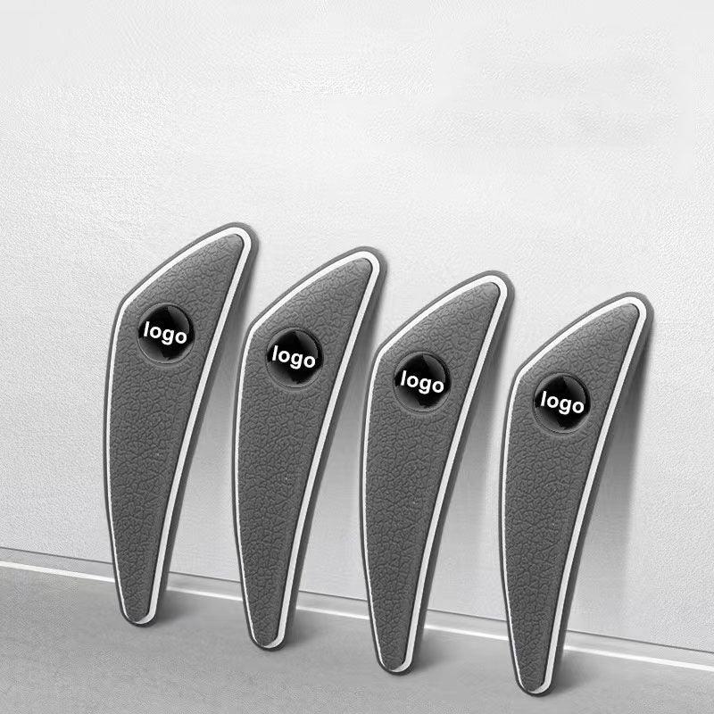 Car Door Corner Car Logo Metal Protection Seal Collision Prevention Tape 4pcs