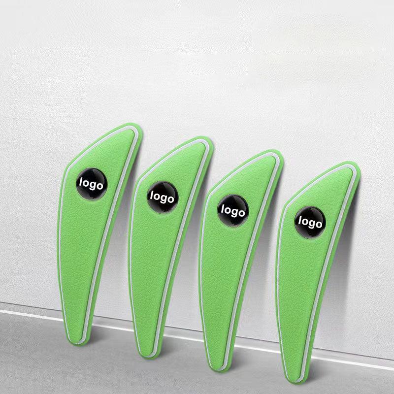 Car Door Corner Car Logo Metal Protection Seal Collision Prevention Tape 4pcs